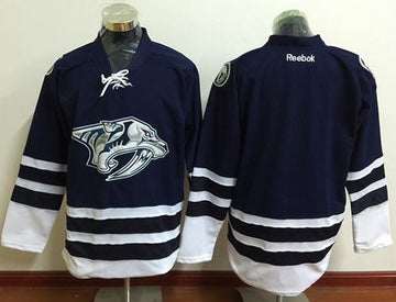 Custom Nashville Predators blue jersey