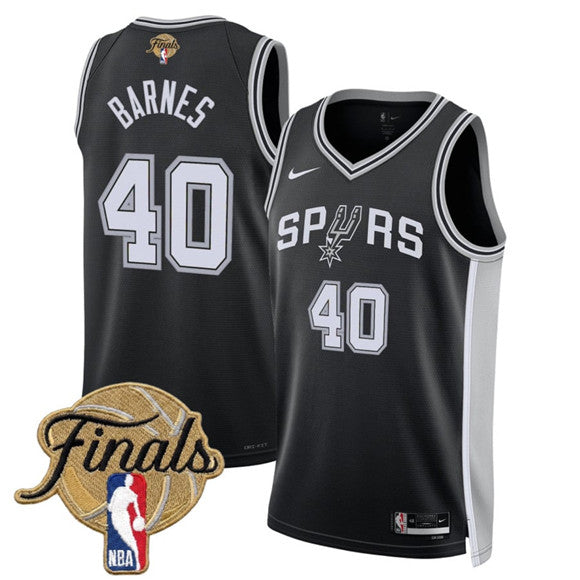 Harrison Barnes San Antonio Spurs black jersey