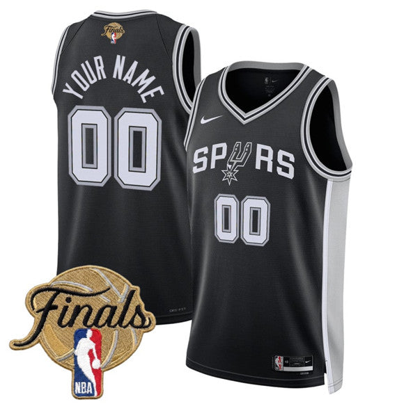 Custom San Antonio Spurs black jersey