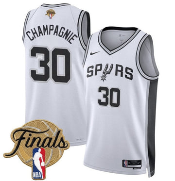Julian Champagnie San Antonio Spurs white jersey