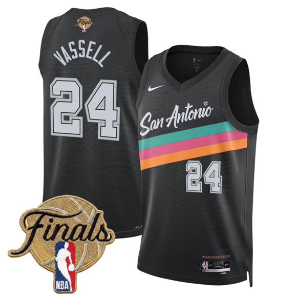 Devin Vassell San Antonio Spurs black City Edition jersey
