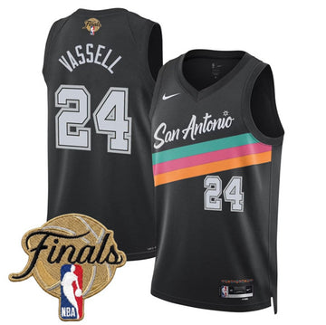 Devin Vassell San Antonio Spurs black City Edition jersey