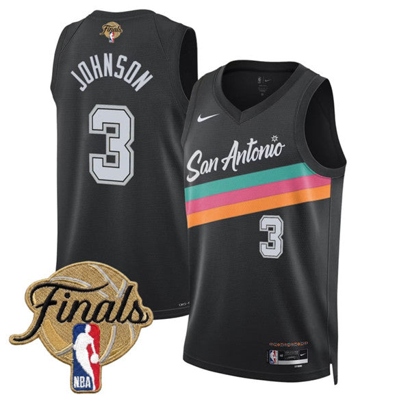 Keldon Johnson San Antonio Spurs black City Edition jersey