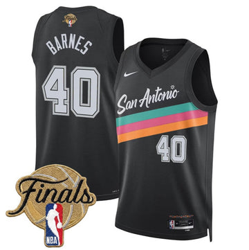Harrison Barnes San Antonio Spurs black City Edition jersey