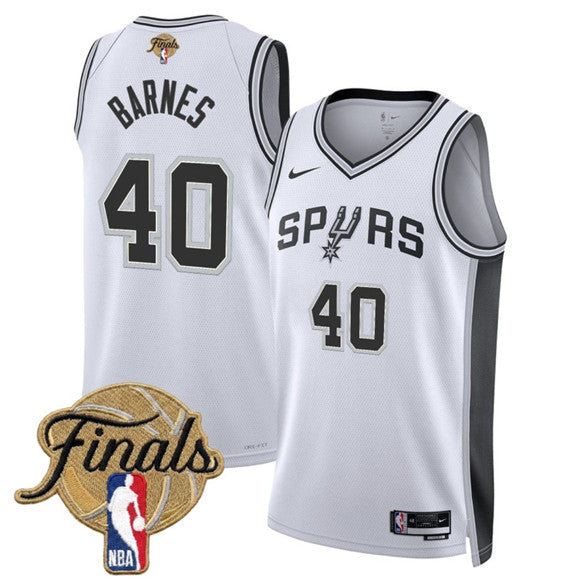 Harrison Barnes San Antonio Spurs white jersey