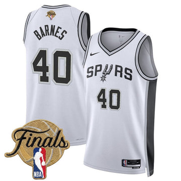 Harrison Barnes San Antonio Spurs white jersey