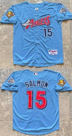 Tim Salmon Los Angeles Angels blue jersey