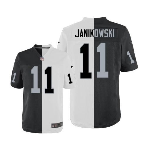 Sebastian Janikowski Las Vegas Raiders white-black Elite jersey