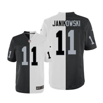 Sebastian Janikowski Las Vegas Raiders white-black Elite jersey