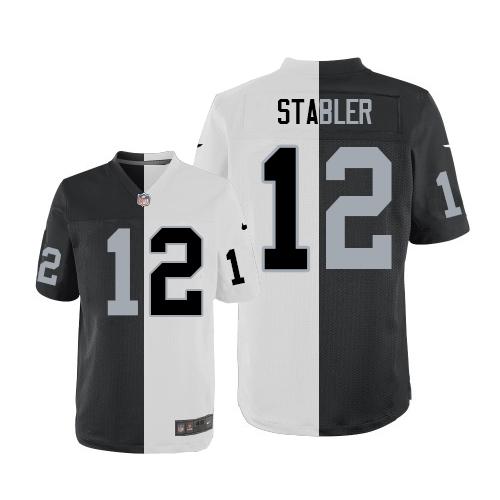 Kenny Stabler Las Vegas Raiders white-black Elite jersey