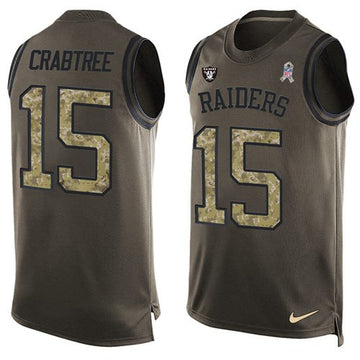 Michael Crabtree Las Vegas Raiders green Salute To Service jersey