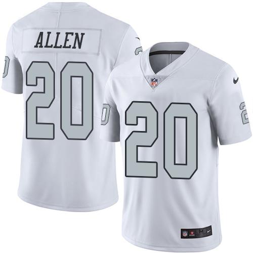 Nate Allen Las Vegas Raiders white jersey