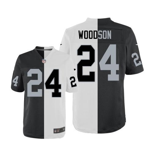 Charles Woodson Las Vegas Raiders white-black Elite jersey