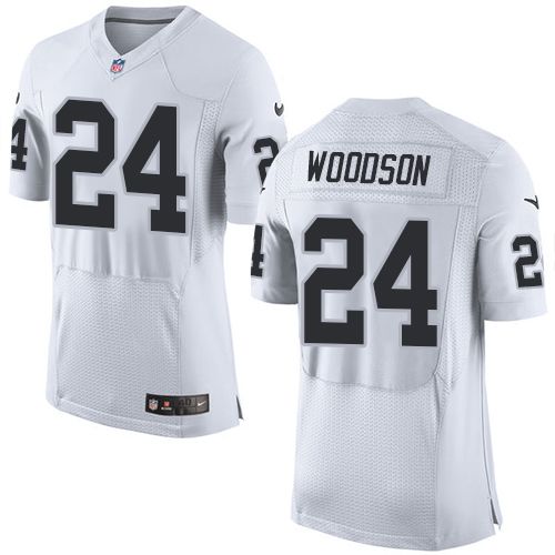 Charles Woodson Las Vegas Raiders white Elite jersey