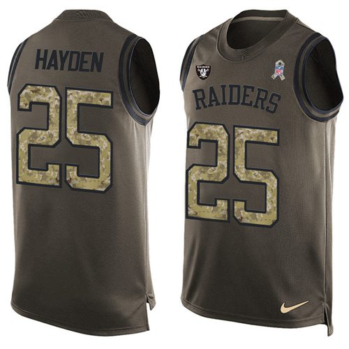 DJ Hayden Las Vegas Raiders green Salute To Service jersey