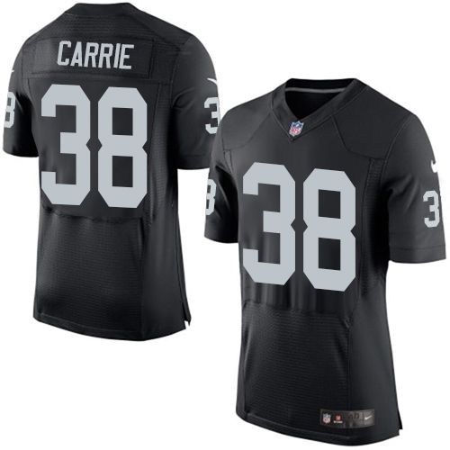TJ Carrie Las Vegas Raiders black Elite jersey