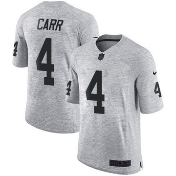 Derek Carr Las Vegas Raiders gray jersey