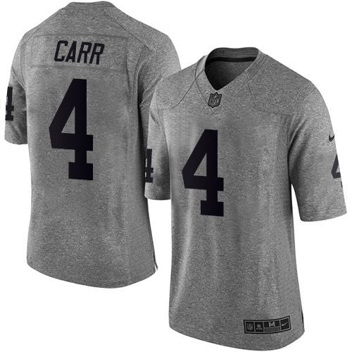 Derek Carr Las Vegas Raiders gray jersey
