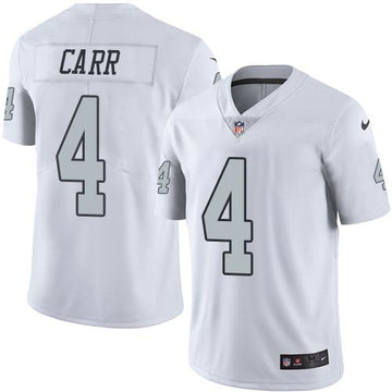Derek Carr Las Vegas Raiders white jersey