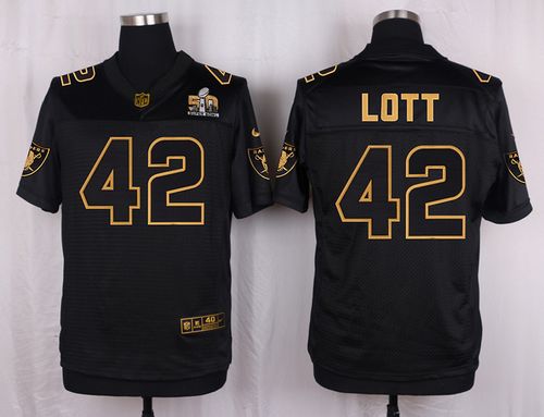 Ronnie Lott Las Vegas Raiders black Gold Collection jersey