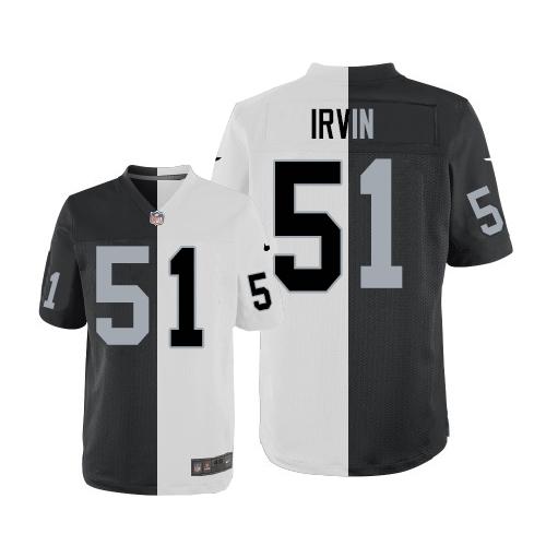 Bruce Irvin Las Vegas Raiders white-black Elite jersey