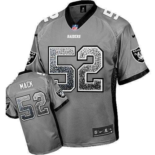 Khalil Mack Las Vegas Raiders grey Elite jersey