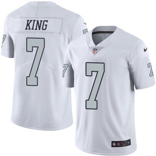 Marquette King Las Vegas Raiders white jersey