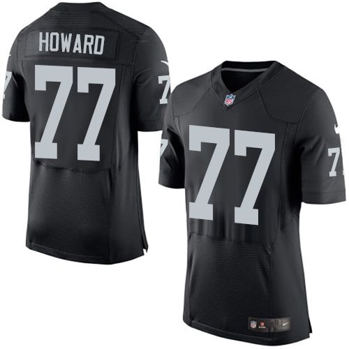 Austin Howard Las Vegas Raiders black Elite jersey