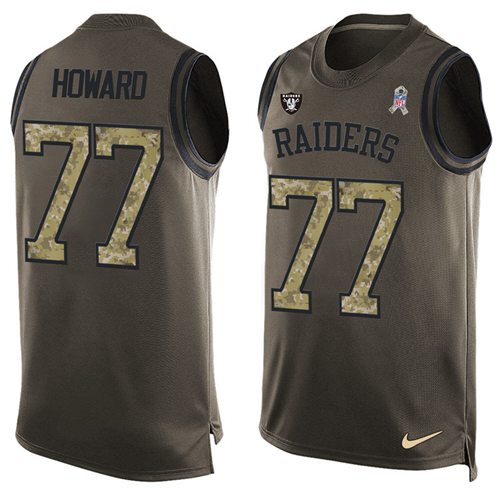 Austin Howard Las Vegas Raiders green Salute To Service jersey