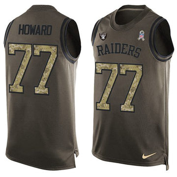 Austin Howard Las Vegas Raiders green Salute To Service jersey