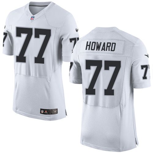 Austin Howard Las Vegas Raiders white Elite jersey