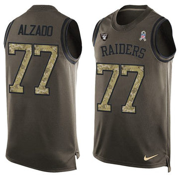 Lyle Alzado Las Vegas Raiders green Salute To Service jersey