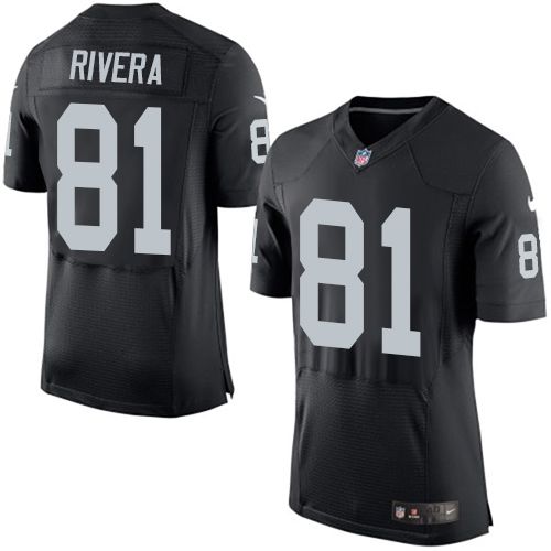 Mychal Rivera Las Vegas Raiders black Elite jersey