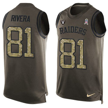 Mychal Rivera Las Vegas Raiders green Salute To Service jersey