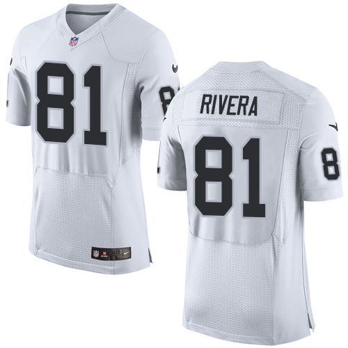 Mychal Rivera Las Vegas Raiders white Elite jersey