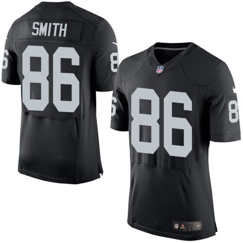 Lee Smith Las Vegas Raiders black Elite jersey