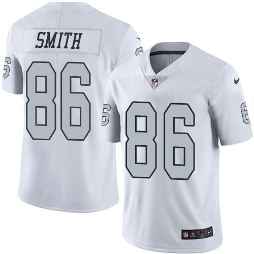 Lee Smith Las Vegas Raiders white jersey