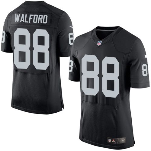 Clive Walford Las Vegas Raiders black Elite jersey