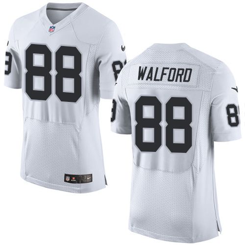 Clive Walford Las Vegas Raiders white Elite jersey