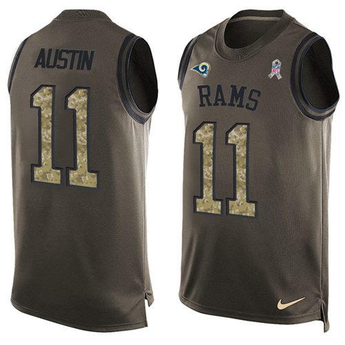 Tavon Austin Los Angeles Rams green Salute To Service jersey