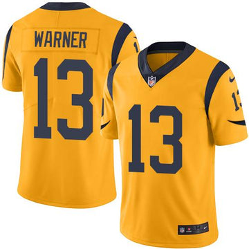 Kurt Warner Los Angeles Rams gold jersey