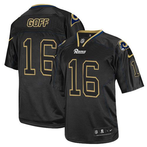 Jared Goff Los Angeles Rams black Elite jersey