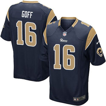 Jared Goff Los Angeles Rams navy Elite jersey