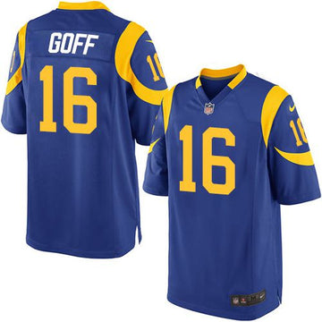 Jared Goff Los Angeles Rams royal Elite jersey