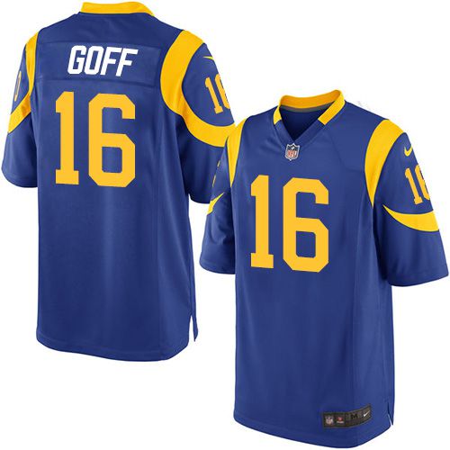 Jared Goff Los Angeles Rams royal Elite jersey