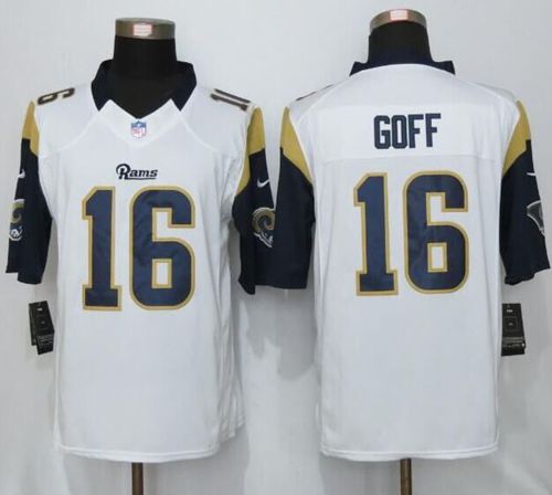 Jared Goff Los Angeles Rams white jersey