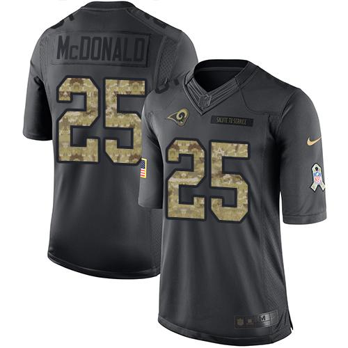 TJ McDonald Los Angeles Rams black Salute To Service jersey