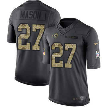 Tre Mason Los Angeles Rams black Salute To Service jersey