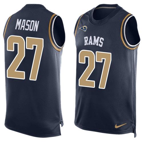 Tre Mason Los Angeles Rams navy jersey