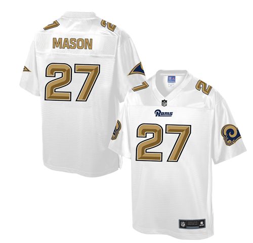 Tre Mason Los Angeles Rams white Pro Line jersey